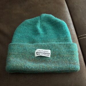 Muttonhead Teal Knit Beanie